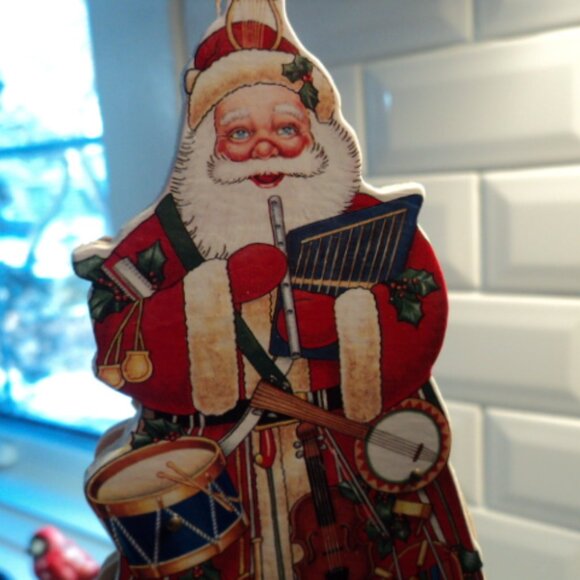 vintage Christmas wooden pull string ornament - Picture 4 of 4